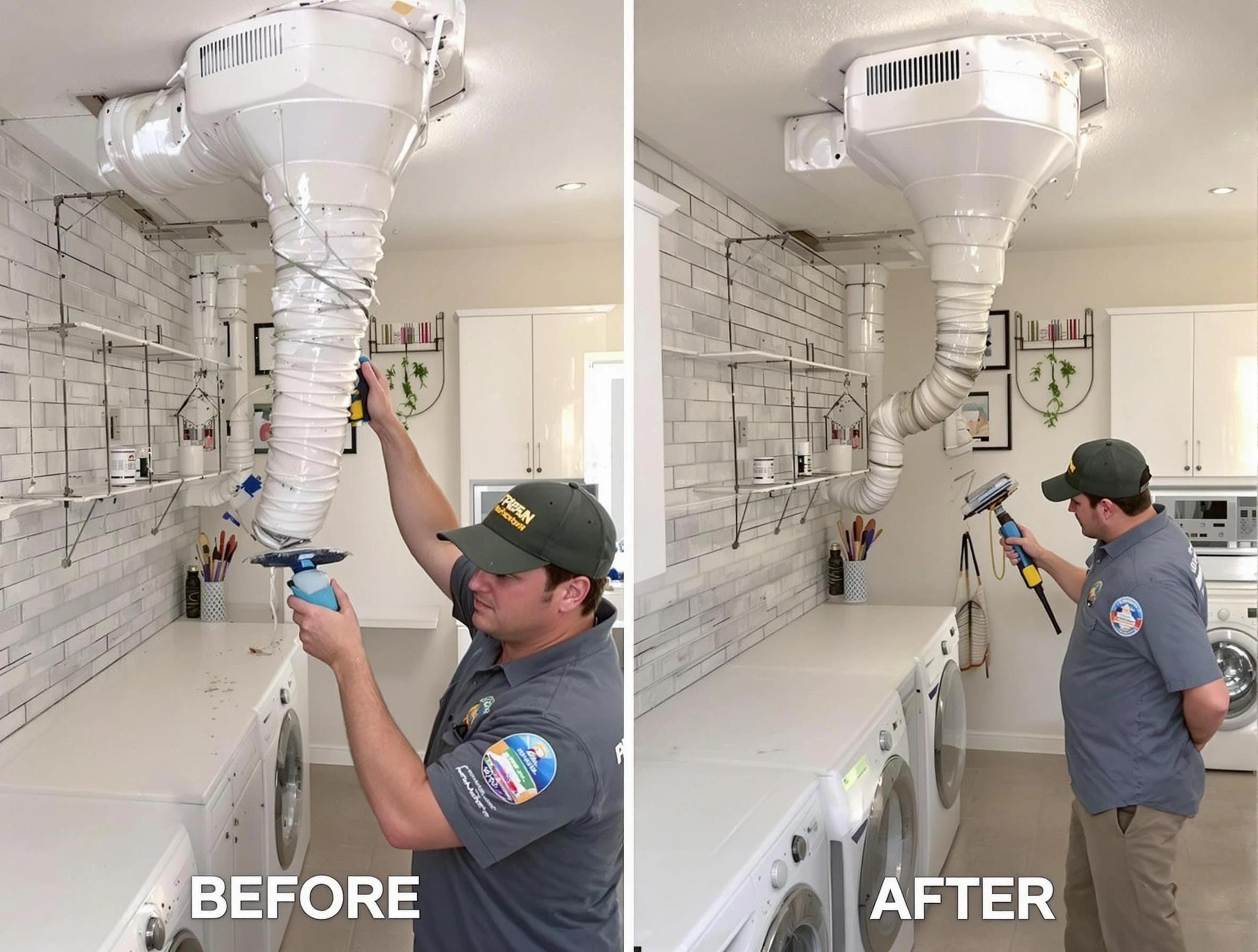 Professional dryer exhaust vent cleaning by Framingham Dryer Vent Cleaning in Framingham