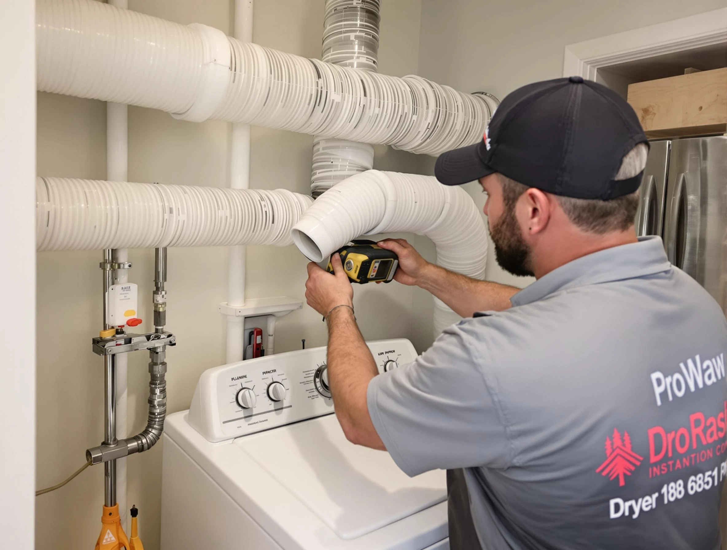 Professional dryer vent hose installation by Framingham Dryer Vent Cleaning in Framingham